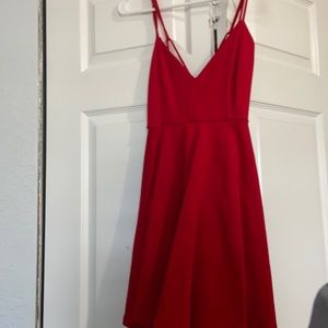 red dress